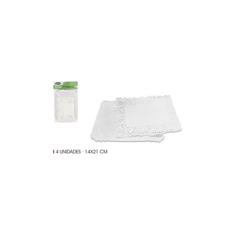 SET 4 BANDEJAS RECTANGULARES CON...