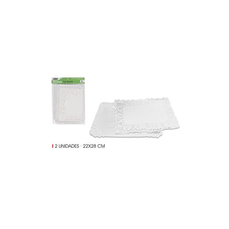 SET 2 BANDEJAS RECTANGULARES CON...