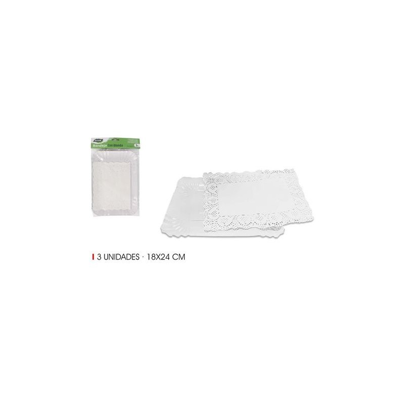 SET 3 BANDEJAS RECTANGULARES CON...
