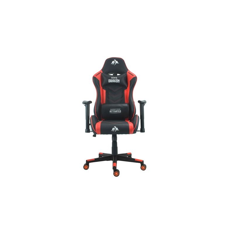 SILLA GAMING SERIE DRAGÓN ROJA CROMAD