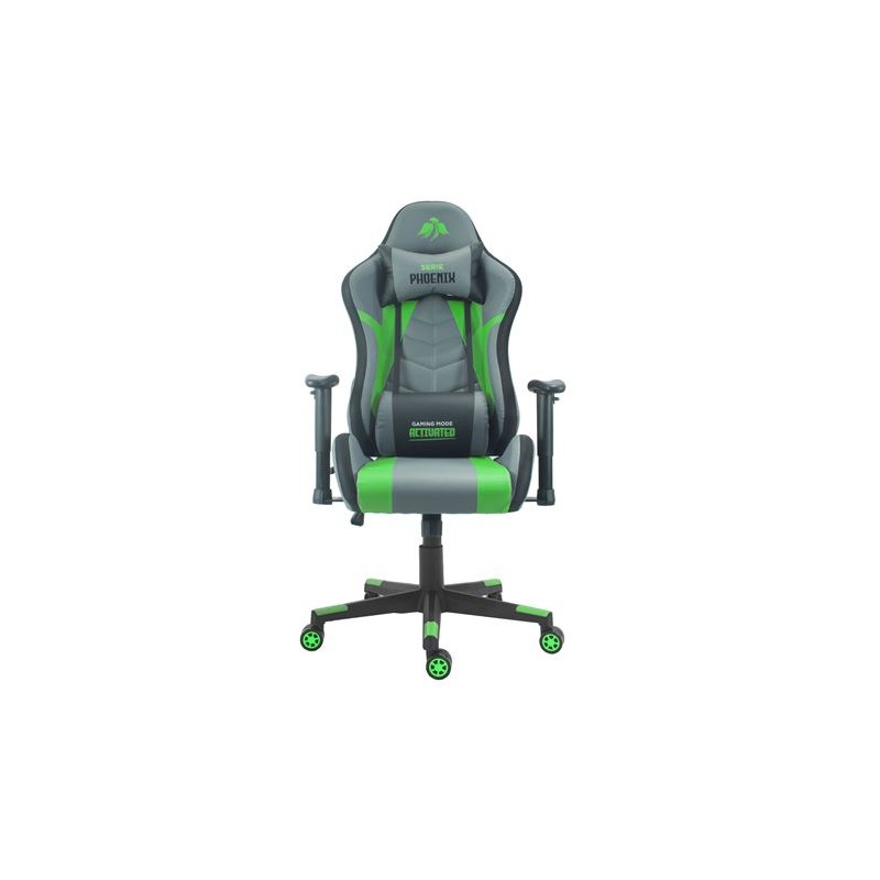 SILLA GAMING SERIE PHOENIX VERDE CROMAD