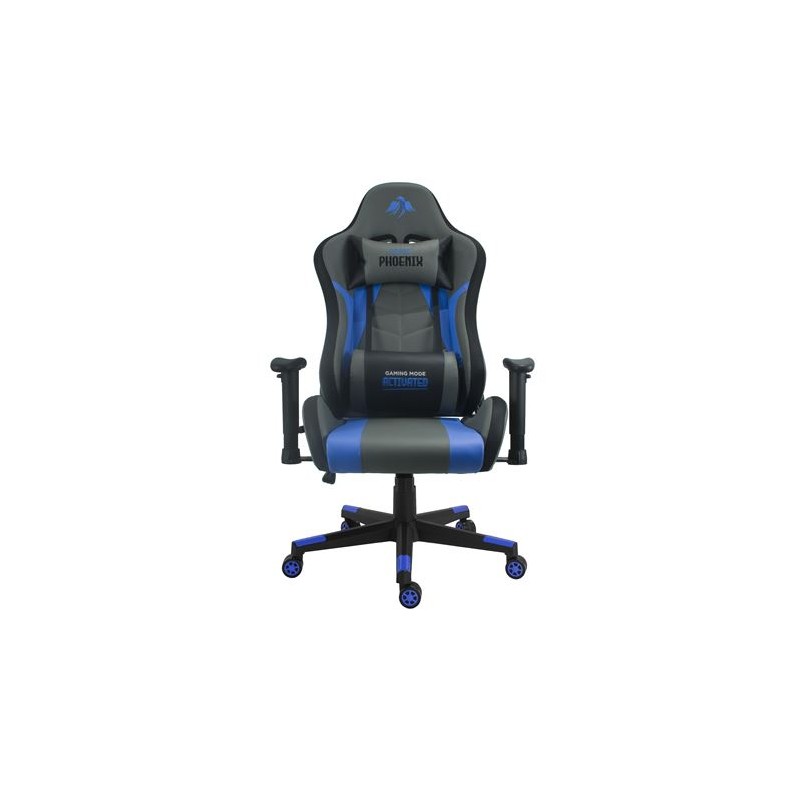 SILLA GAMING SERIE PHOENIX AZUL CROMAD