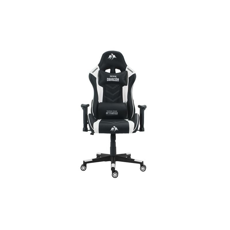 SILLA GAMING SERIE DRAGÓN BLANCA CROMAD