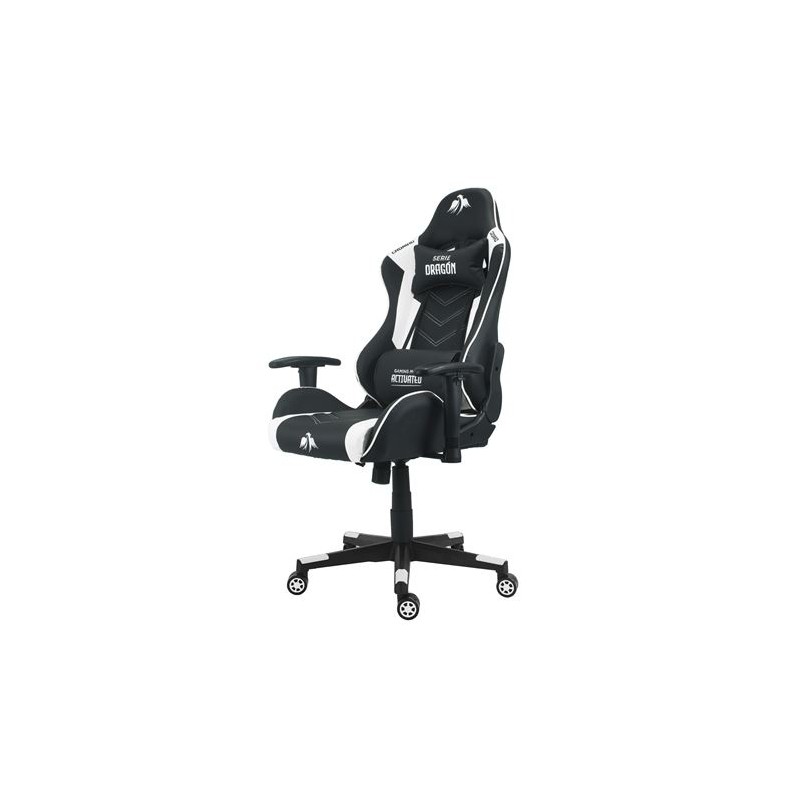 SILLA GAMING SERIE DRAGÓN BLANCA CROMAD