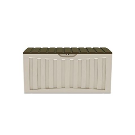 BAUL RESINA MARRON BEIGE 340LITROS 57X118X53CM