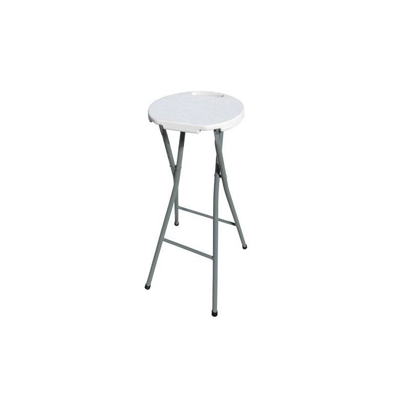 TABURETE PLEGABLE BLANCO 32X76