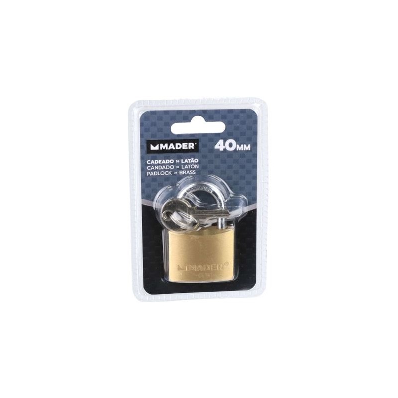 CANDADO LATON, 40 MM MADER