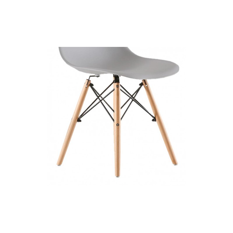 PACK 2 SILLAS DESIGN D100 GRISES MUVIP