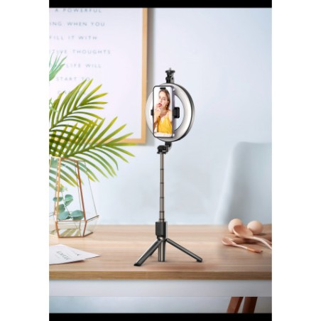 TRIPODE + PALO SELFIE BLUETOOTH + LUZ SS12 XO