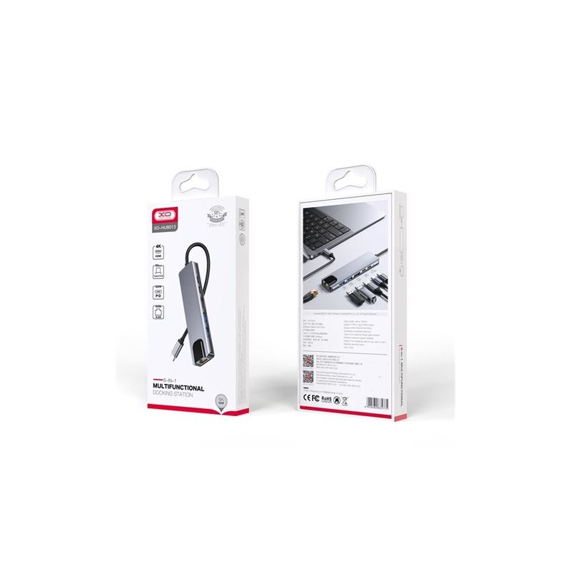 ADAPTADOR TIPO C HUB013 6 EN 1 XO