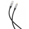 CABLE NB251 CARGA RAPIDA USB - LIGHTNING | 6A | 1 METRO | NEGRO XO