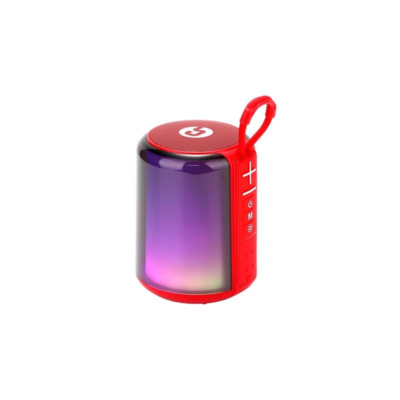ALTAVOZ BLUETOOTH LIGHT BOOM 5W ROJO...