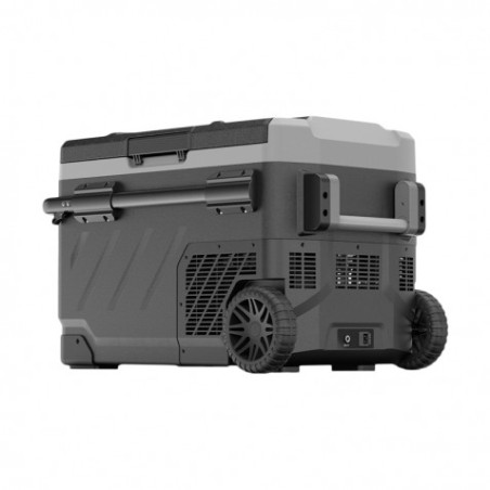 NEVERA DE COMPRESOR PORTATIL CON RUEDAS 49 LITROS 60W DOBLE ZONA MUVIP