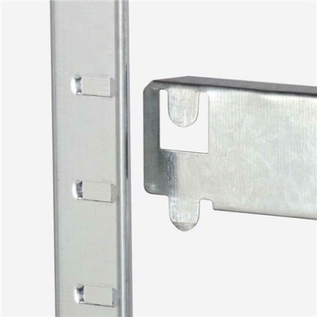 ESTANTERIA METÁLICA ESQUINERA GALVANIZADA 5 BALDAS 180X90X40X90CM BLIM
