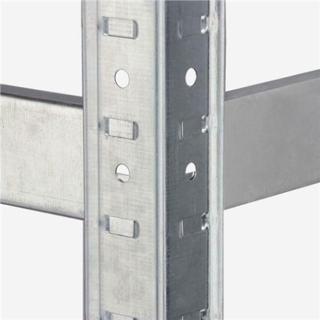 ESTANTERIA METÁLICA ESQUINERA GALVANIZADA 5 BALDAS 180X90X40X90CM BLIM