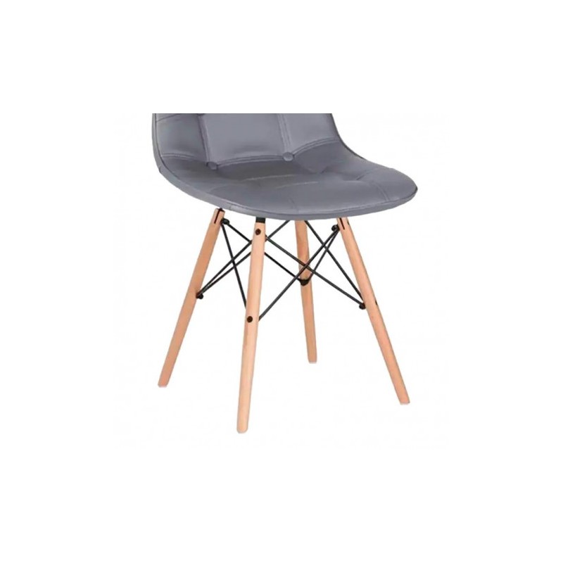 PACK 2 SILLAS DESIGN D300 GRISES MUVIP