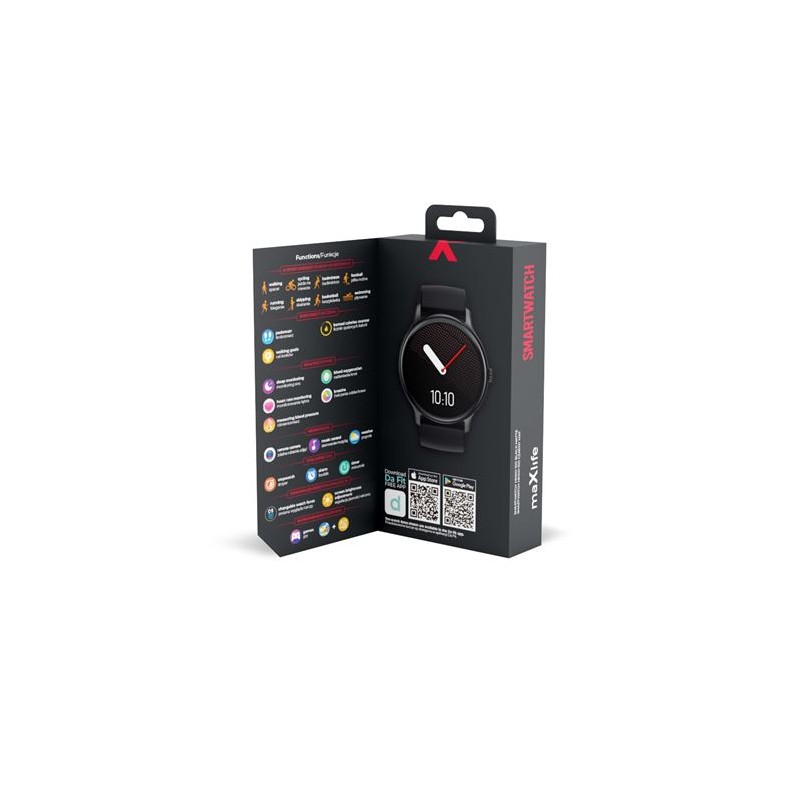 SMARTWATCH MXSW-100 NEGRO MATE MAXLIFE