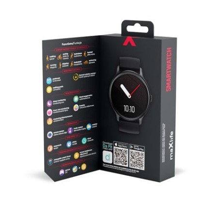SMARTWATCH MXSW-100 NEGRO MATE MAXLIFE