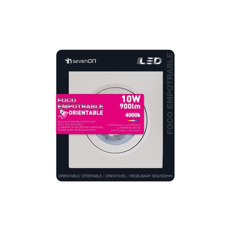 FOCO LED CUADRADO EMPOTRABLE...