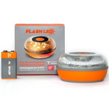 LUZ EMERGENCIA CON GEOLOCALIZACION HOMLOGADA V16 PARA COCHE FLASH LED