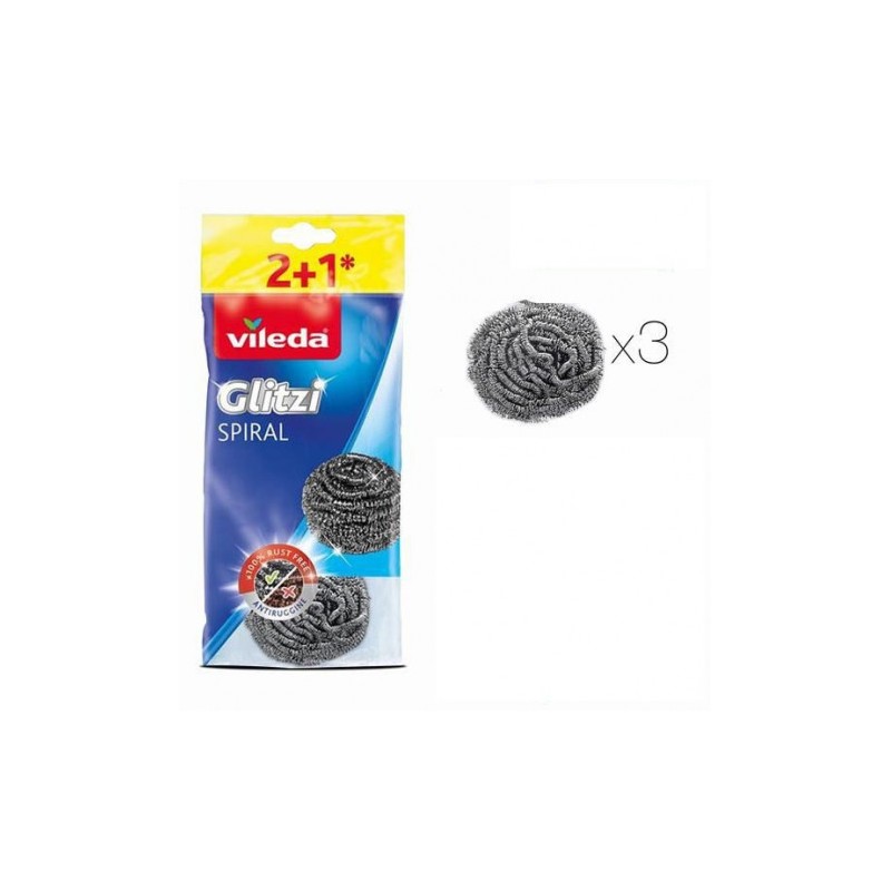 PACK 3 ESTROPAJOS ACERO INOX SPIRAL...