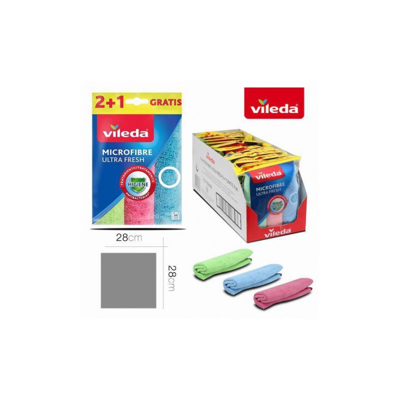 PACK 3 BAYETAS MICROFIBRAS 28X28...