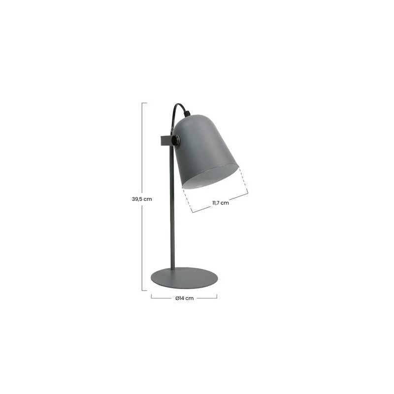 FLEXO SOBREMESA METALICO GRIS 39.5CM...