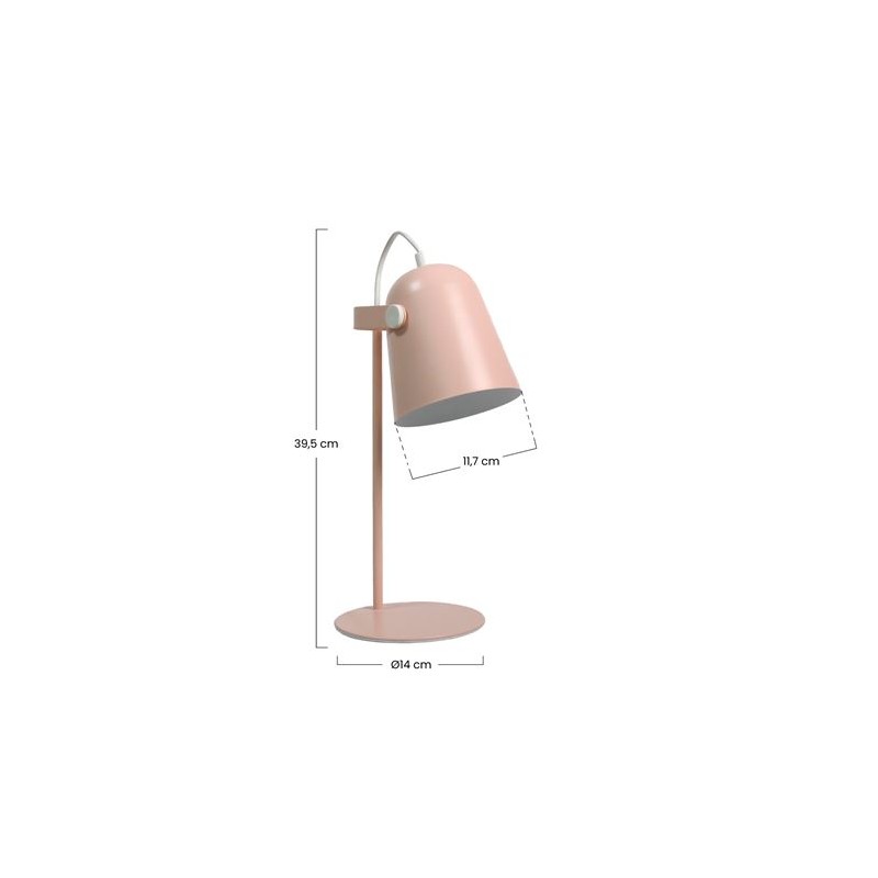FLEXO SOBREMESA METALICO ROSA 39.5CM...