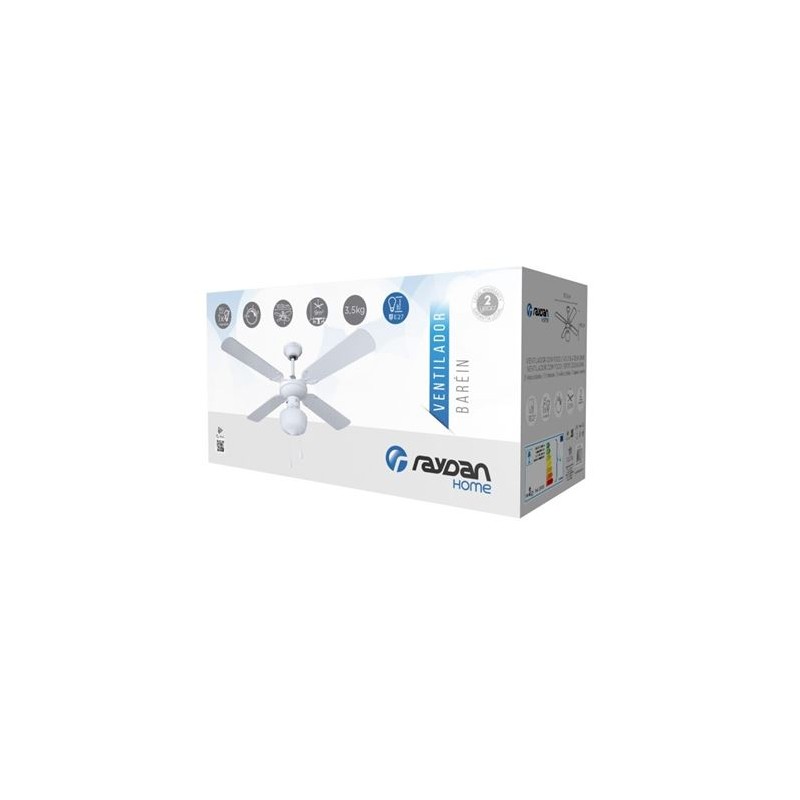 VENTILADOR DE TECHO BLANCO CON...