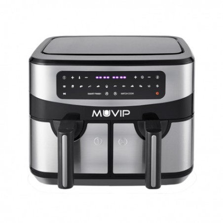 FREIDORA AIRE CALIENTE DOBLE 9 LITROS 2600W PANTALLA TACTIL MUVIP