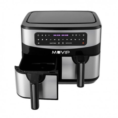 FREIDORA AIRE CALIENTE DOBLE 9 LITROS 2600W PANTALLA TACTIL MUVIP