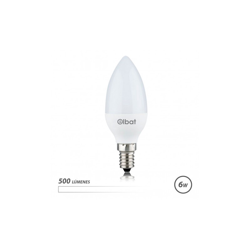 BOMBILLA LED C37 | 6W | 500LM | E14 |...