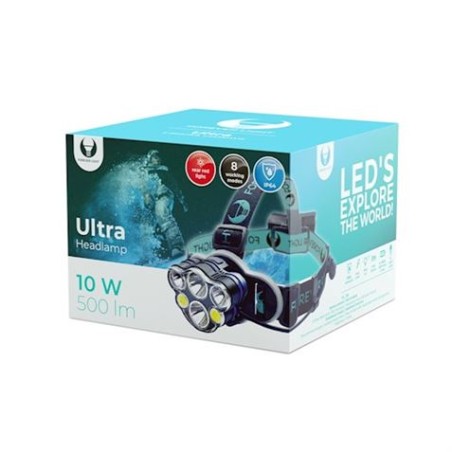 LINTERNA DE CABEZA FRONTAL ULTRA 500 LM BATERIA 1200MAH FOREVER