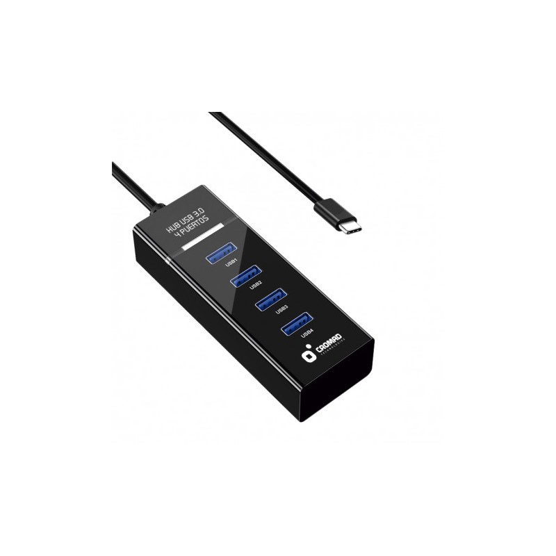 HUB TIPO C USB 3.0 4 PUERTOS CROMAD