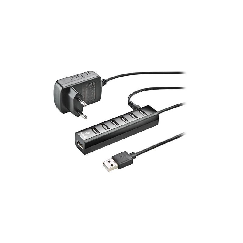 HUB 7 PUERTOS USB 2.0 CON...