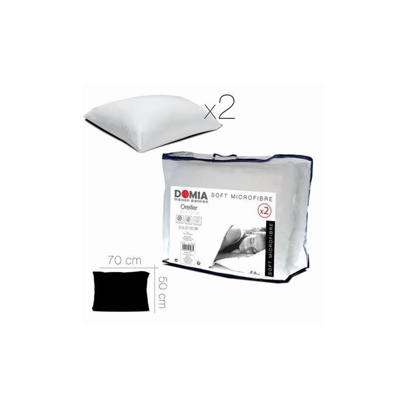 PACK 2 ALMOHADAS MICROFIBRAS SOFT...