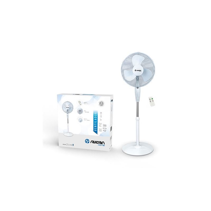 VENTILADOR DE PIE 16" 40CM 40W CON...