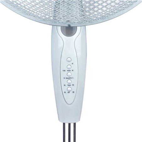 VENTILADOR DE PIE 16" 40CM 40W CON MANDO A DISTANCIA BLANCO