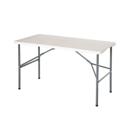 MESA JARDIN PLEGABLE RECTANGULAR BLANCA 1.2MTRS