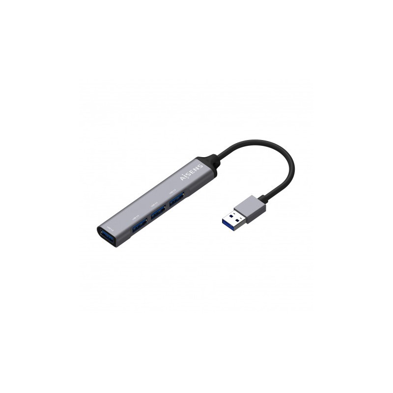 HUB 4 PUERTOS USB 3.0 ALUMINIO AISENS