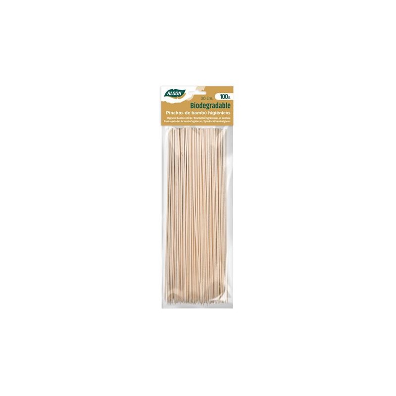 PACK 100 PINCHOS 30CM BAMBU...