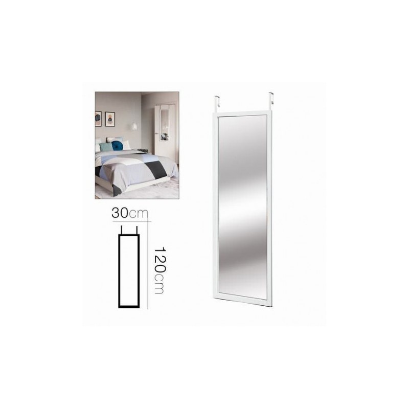 ESPEJO PARA PUERTA BLANCO 30X120...