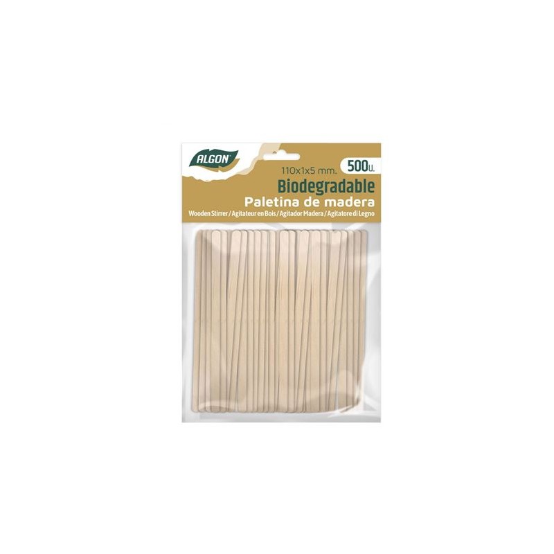 SET 500 PALETINAS DE MADERA 110X5MM...