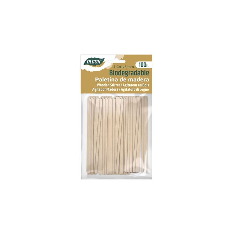 SET 100 PALETINAS DE MADERA 110X5MM...