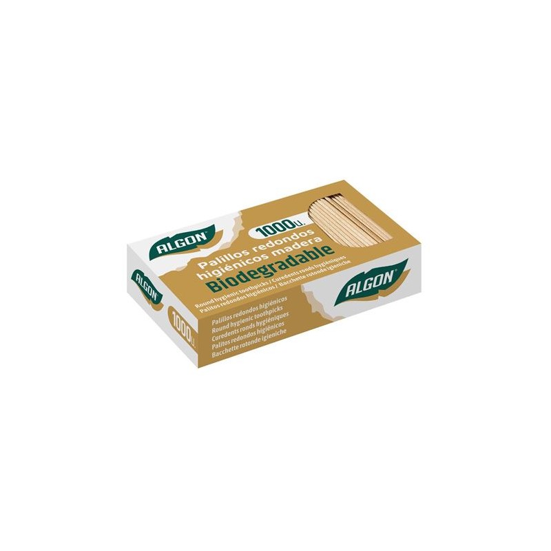 CAJA 1000 PALILLOS REDONDOS...