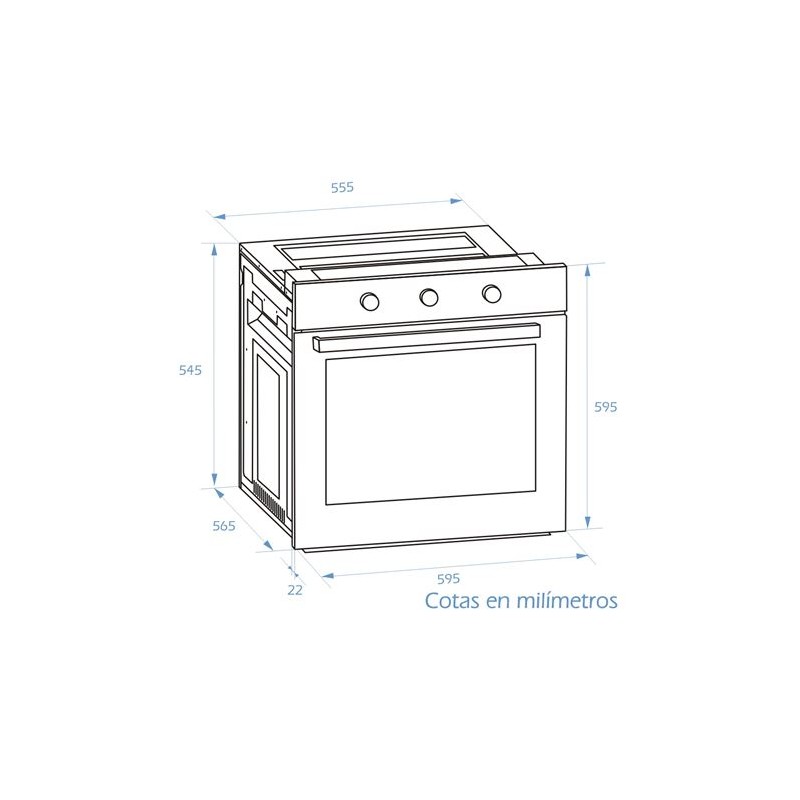 HORNO DE ENCASTRE 60 LITROS CRISTAL...