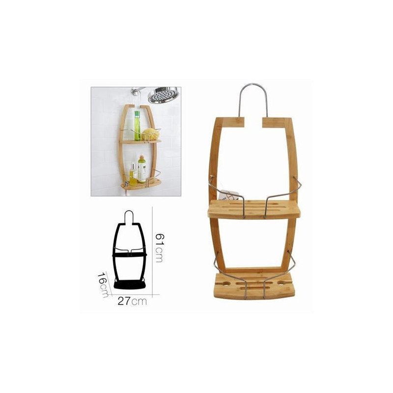 ESTANTERIA DE DUCHA COLGADOR BAMBU...