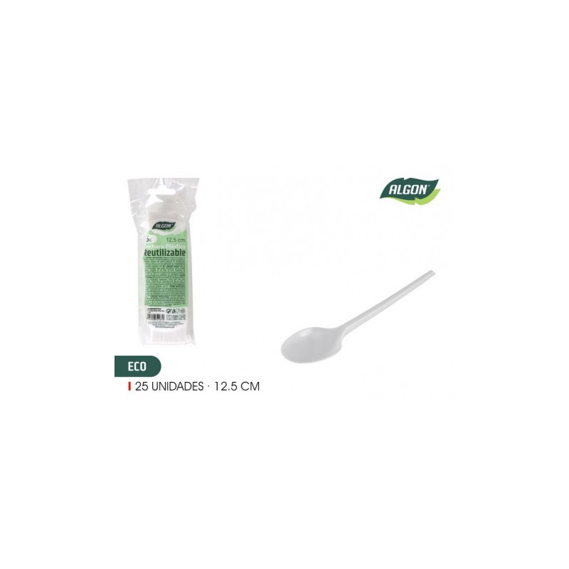 PACK 25 CUCHARAS POSTRE PLASTICAS...