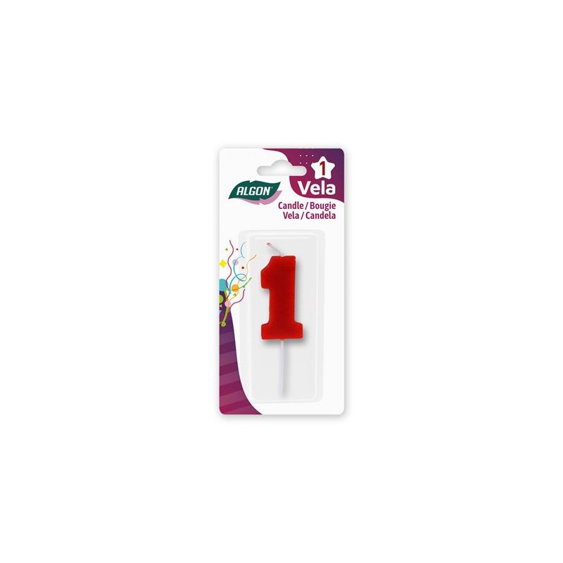 VELA ROJA NUMERO 1 ALGON