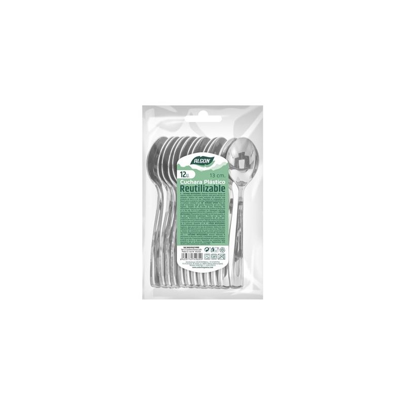 PACK 12 CUCHARAS POSTRE PLASTICO...